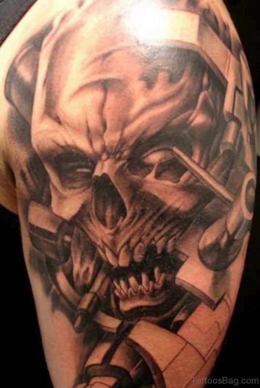 Unique Bio-mechanical Tattoo