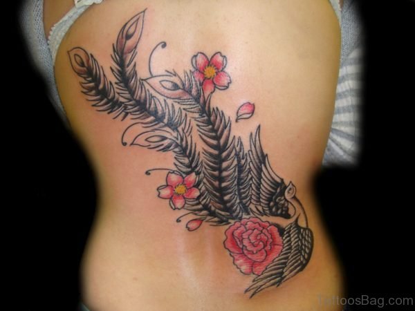 Unique Feather Tattoo