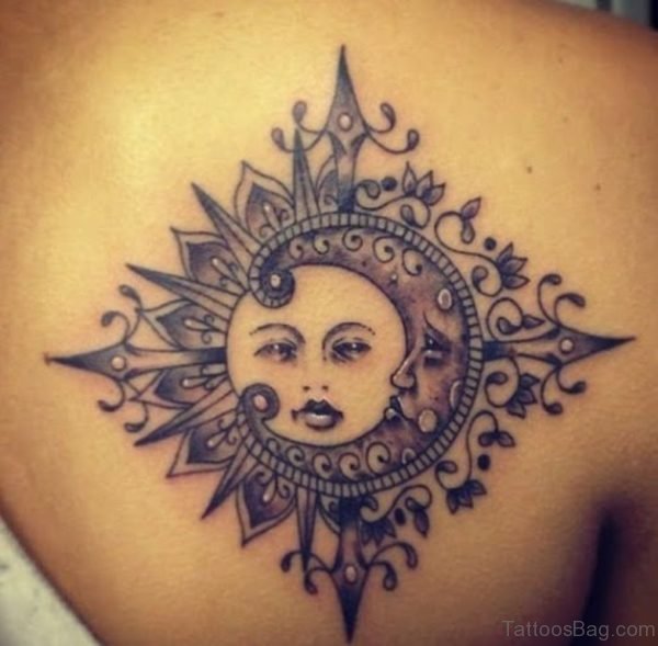 Unique Sun Tattoo