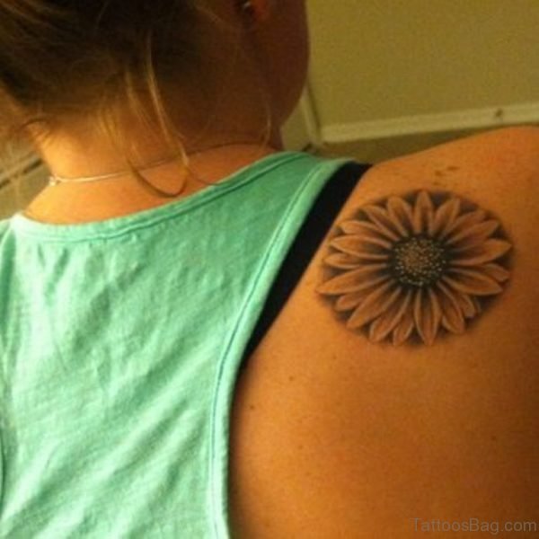 Unique Sunflower Tattoo Design