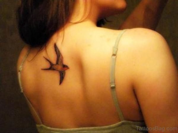 Unique Swallow Bird Tattoo Design