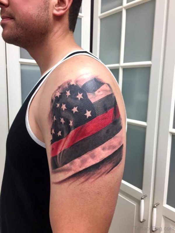 Us Flag Tattoo Design