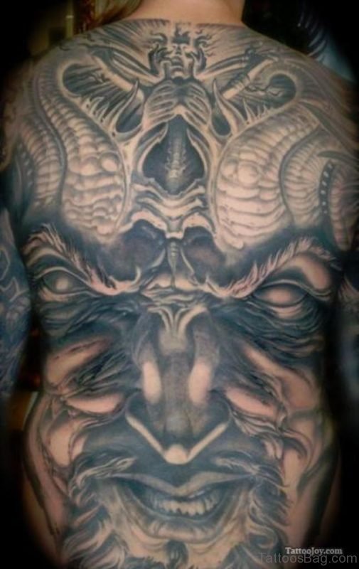 Viking Full Back Tattoo