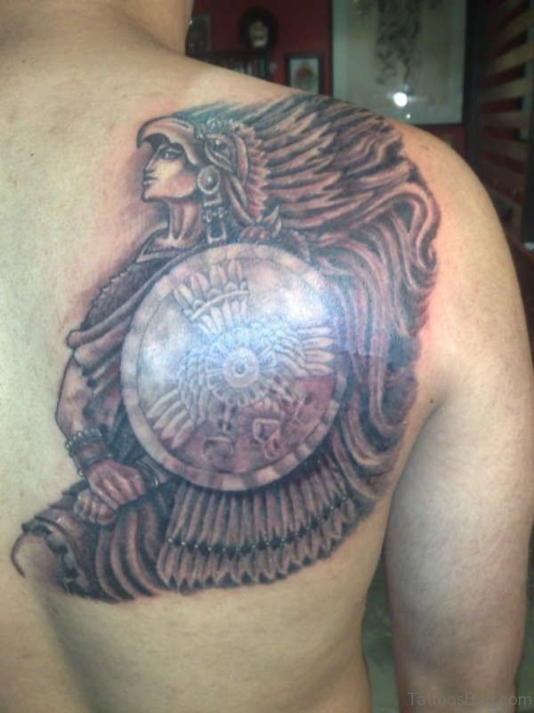Warrior Tattoo On Back