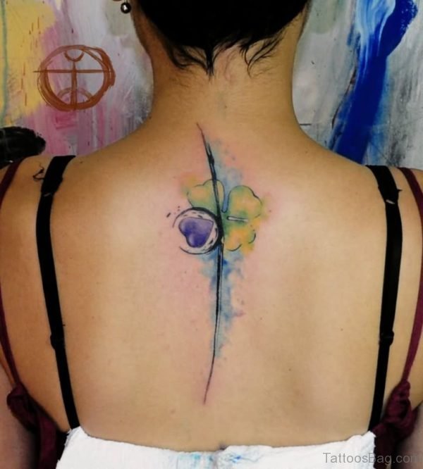 Watercolor Clover Leaf Tattoo