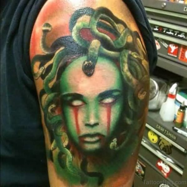 Weird Medusa Tattoo 