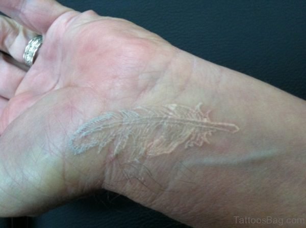 White Feather Tattoo