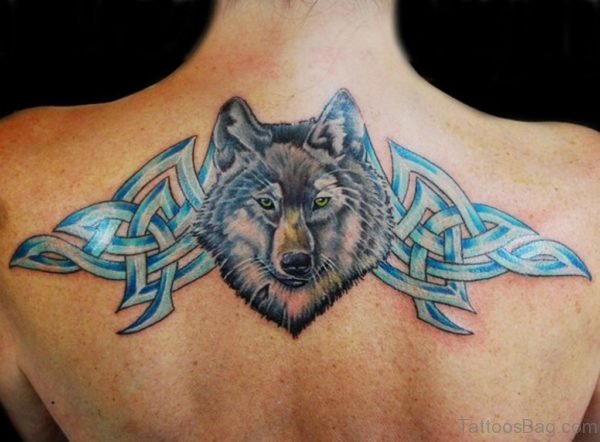 Wolf And Celtic Tattoo