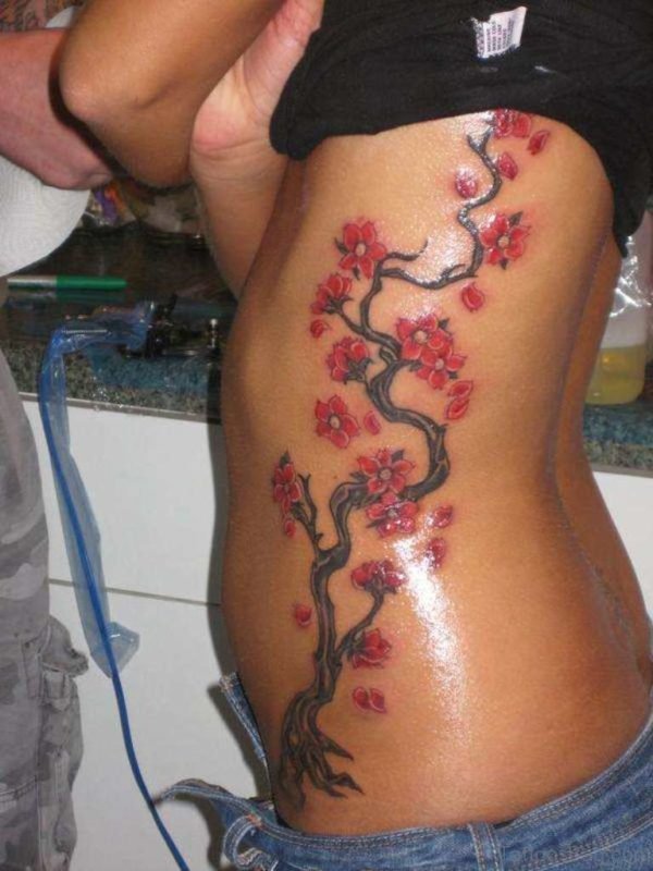 Graceful Cherry Blossom Tattoo