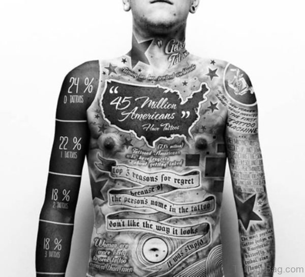 Wonderful Chest Tattoo