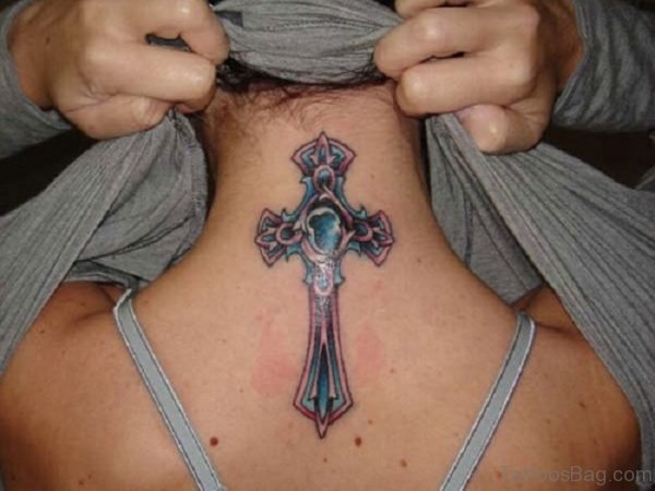 Wonderful Cross Tattoo Design