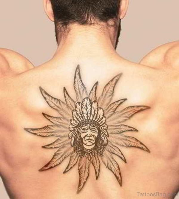 Wonderful Feather Tattoo On Back