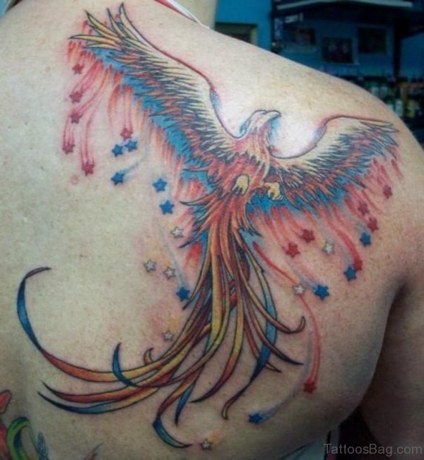 Phoenix Tattoo On Back