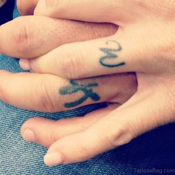 Word Tattoo Design On Finger
