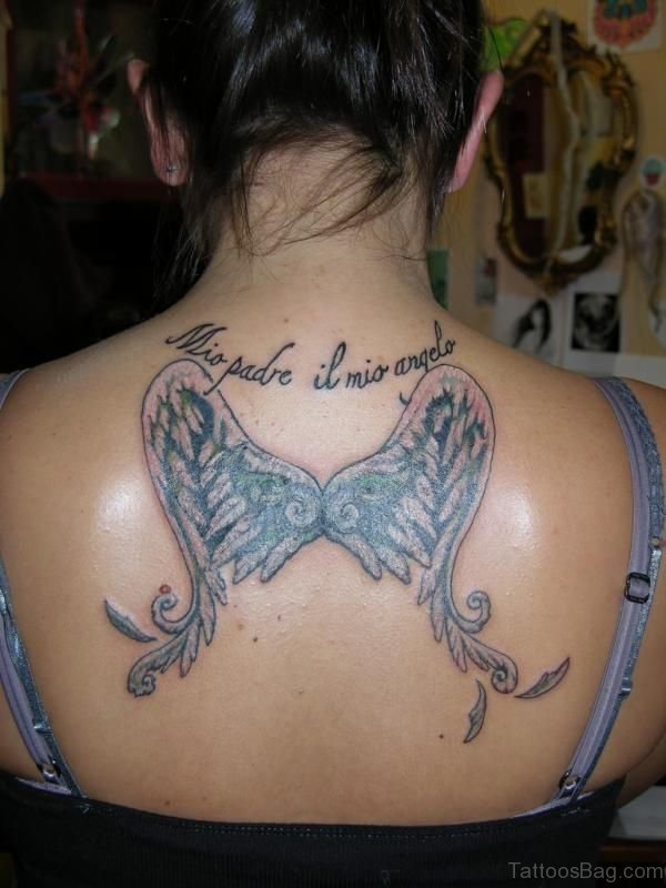 46 Nice Angel Tattoos On Back