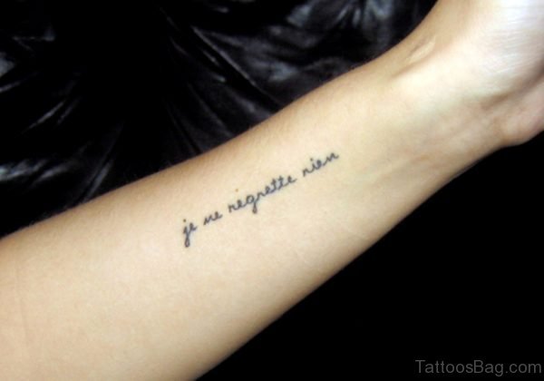 Wording Tattoo