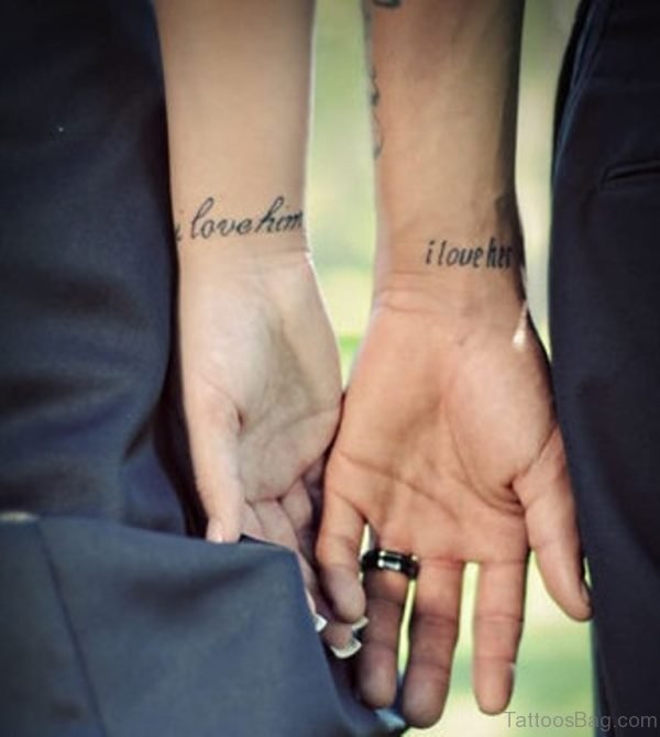 Wording Tattoo On Wrist