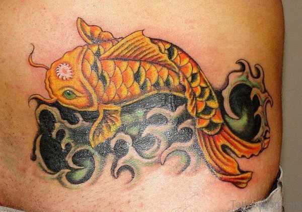 Yellow Fish Tattoo