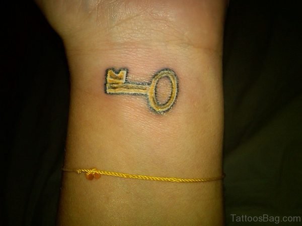 Yellow Key Tattoo