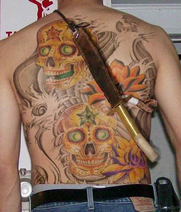 Yellow Skull Tattoo