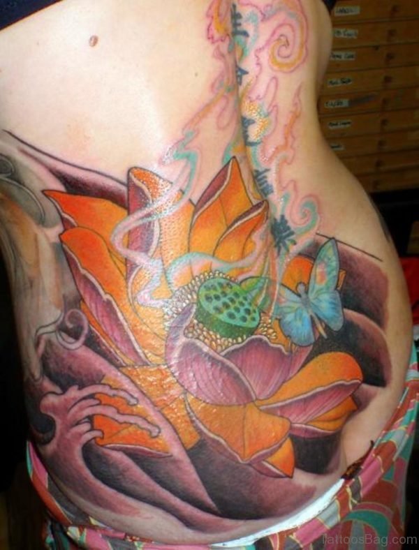 Yellow Lotus Tattoo