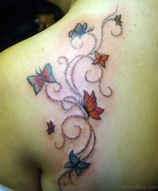 Dotwork Butterfly Tattoo