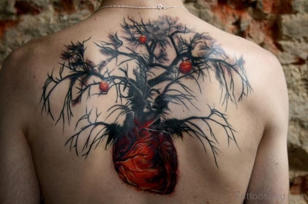 Heart Roots Tree Tattoo