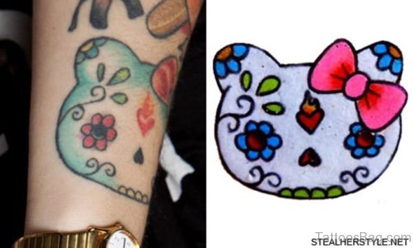 Nice kitty Wrist Tattoo