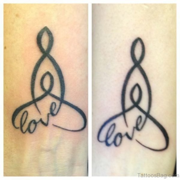 love Celtic knot Tattoo On Wrist