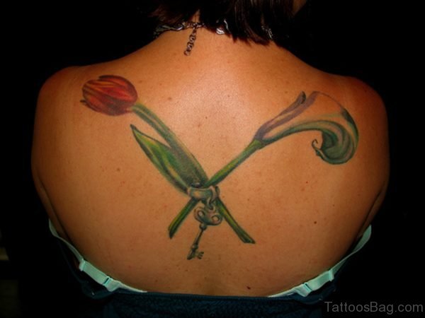 Flower Tattoo On Back