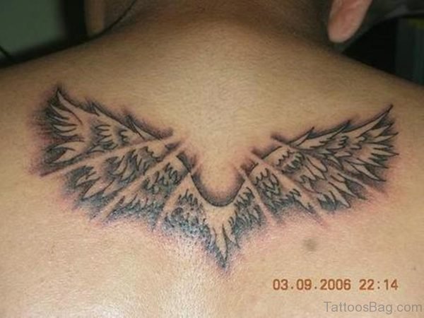 Stylish Wings Tattoo