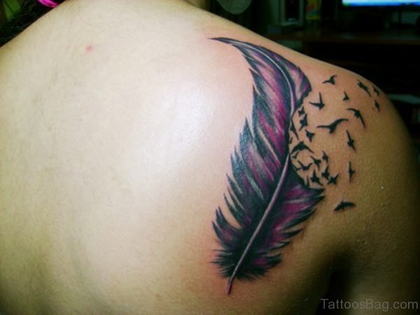 Feather And Birds Tattoo