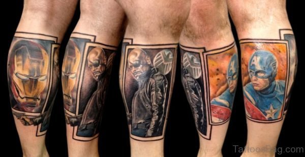 AVENGERS Portrait Tattoo