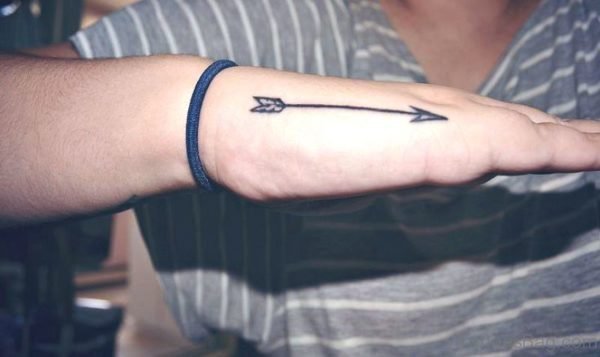 Adorable Arrow Tattoo On Hand