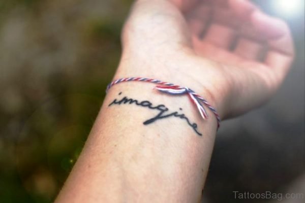 Adorable Imagine Wrist Tattoo