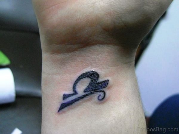 Adorable Libra Wrist Tattoo