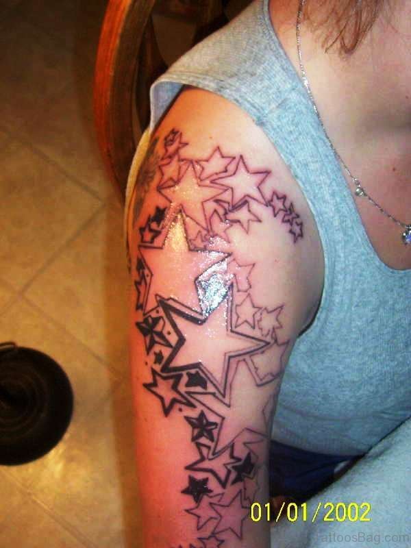 Adorable Star Tattoo Design