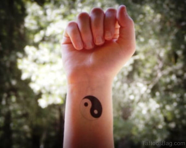 Adorable Yin Yang Tattoo