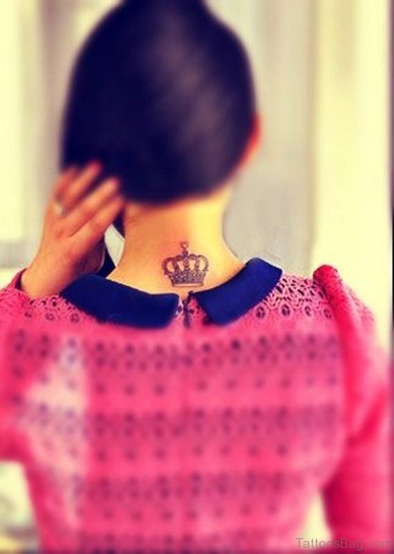 Amazing Queen Crown Tattoo