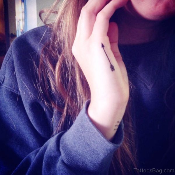 Amazing Arrow Tattoo On Hand