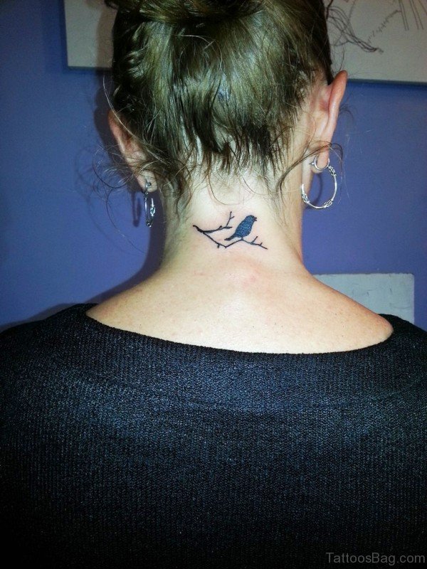 Amazing Black Bird Tattoo