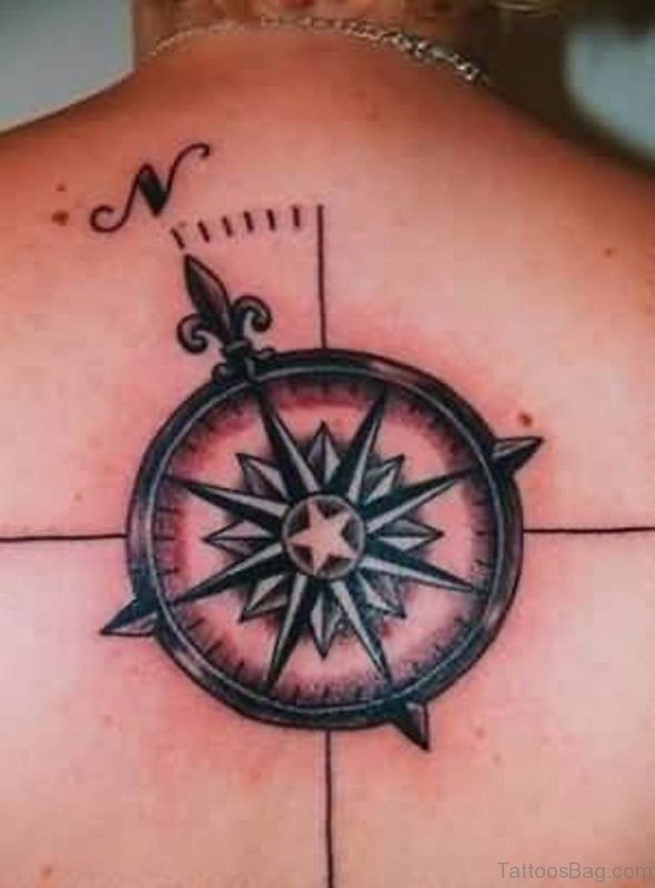 Amazing Compass Tattoo Design