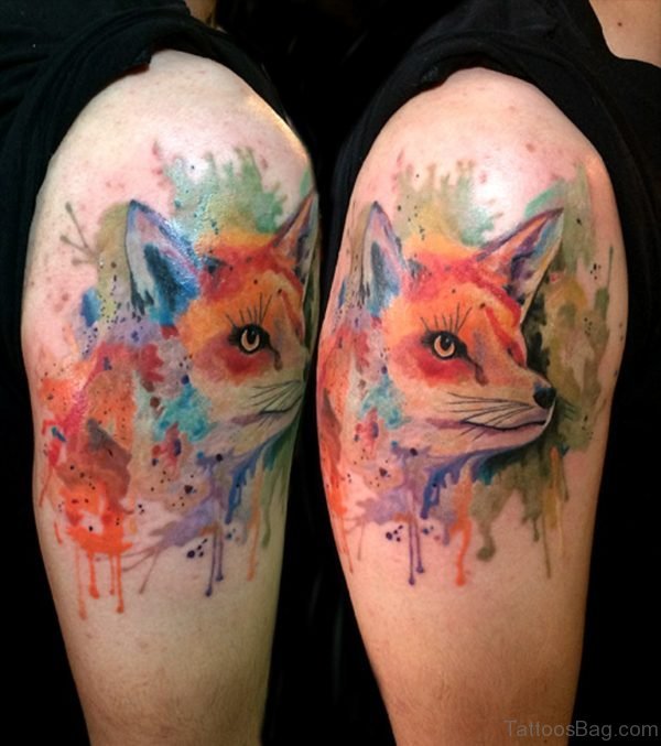 Amazing Fox Tattoo