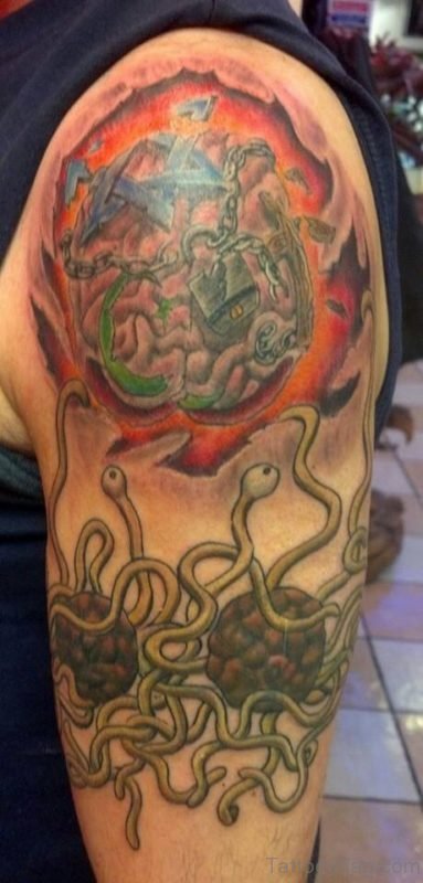 Funny Tattoo On Shoulder
