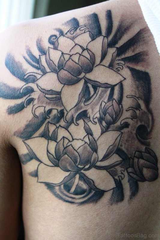 Amazing Lotus Flower Tattoo