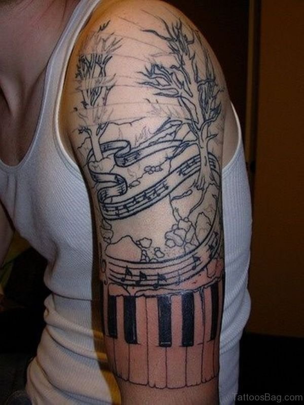 Amazing Music Tattoo Design