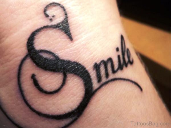 Amazing Smile Wrist Tattoo
