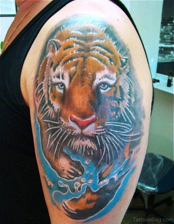 Amazing Tiger Tattoo Design 