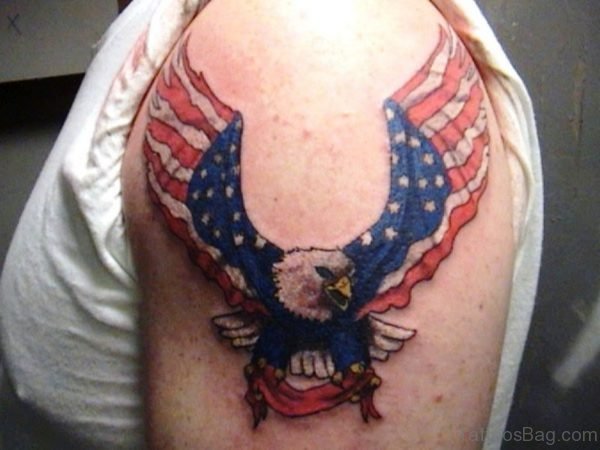 American Eagle Shoulder Tattoo Design