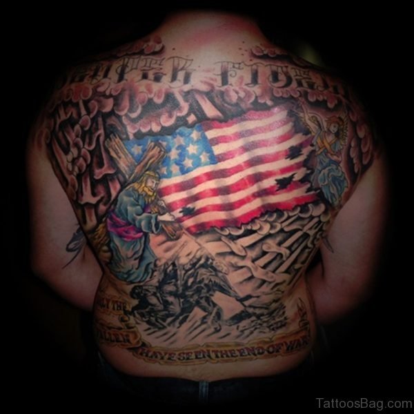 American Flag Tattoo Design